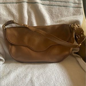 Cole Haan copper pebbles leather handbag